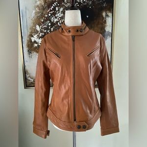 Wanderers travel Co. THE TOKYO MOTO full grain leather jacket size 10 BNWT ~
